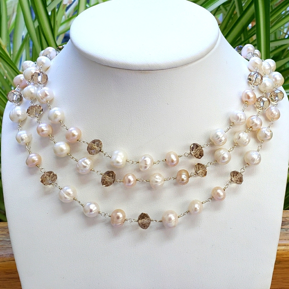 Fresh Water Pearl Triple Necklace